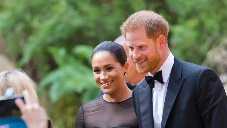 The Duke And Duchess Of Sussex Attend The Lion King Premiere In London