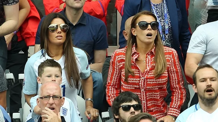 Rooney and Rebekah Vardy attend the UEFA EURO 2016