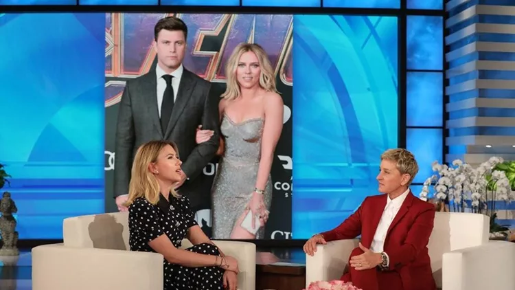 Scarlett Johansson Colin Jost Ellen