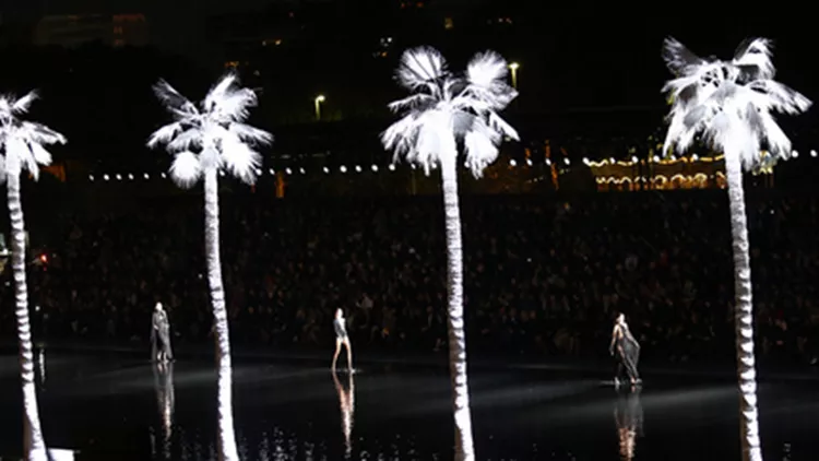 Yves Saint-Laurent SS19 Paris Fashion Show guest and models