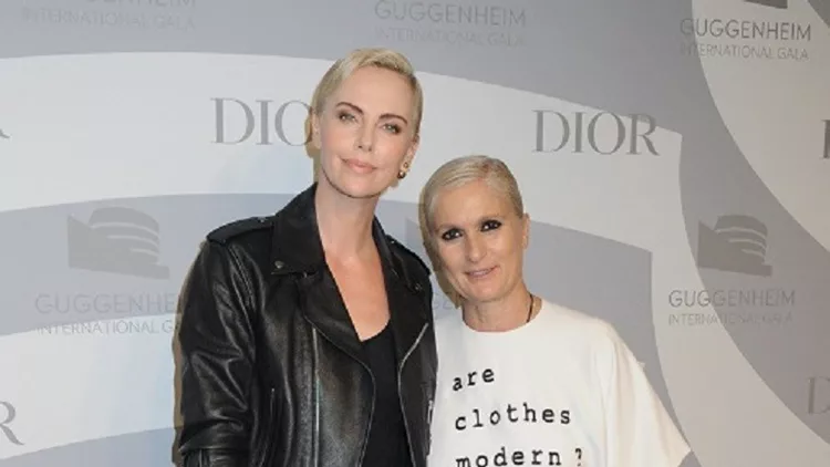 Charlize Theron and Maria Grazia Chiuri