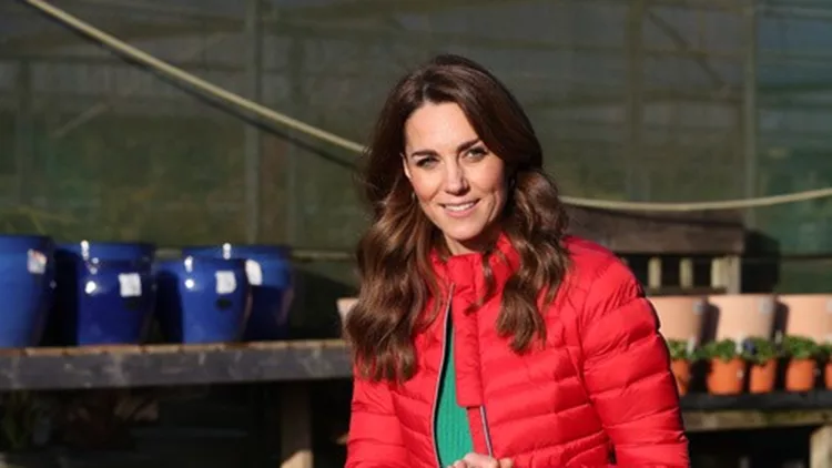 *NO UK PRINT OR WEB SALES* Catherine, Duchess Of Cambridge Visits Peterley Manor Farm In Buckinghamshire