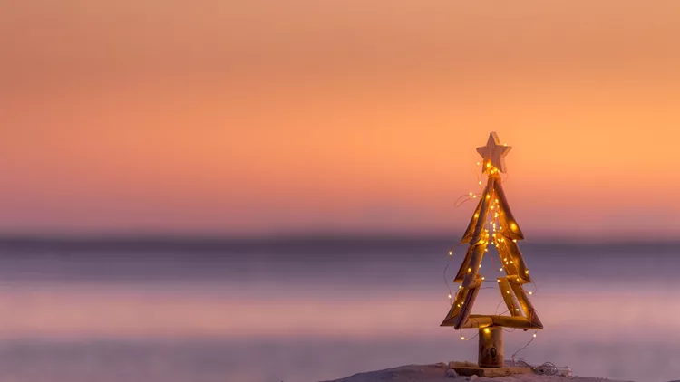 Coastal summer Christmas.  Christmas in Australia