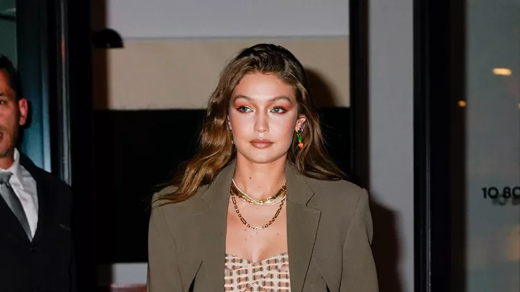 Gigi Hadid Arrives At L'Avenue To Celebrate Bella's 23rd Birthday Party In New York