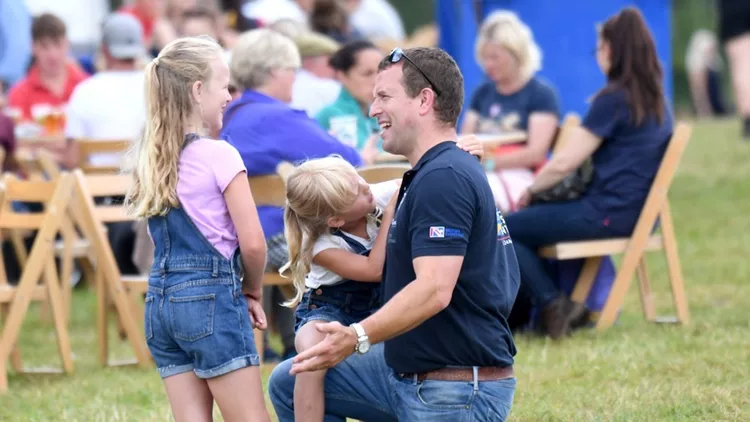 Autumn Phillips And Family At Gatcombe Park Horse Trials