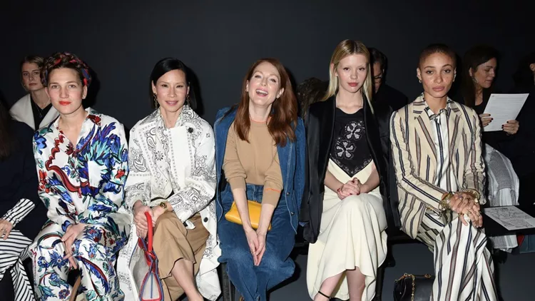 Celebrities at the TORY BURCH Fall/Winter 2020 Runway Show in NYC