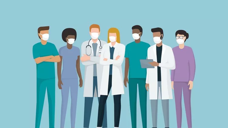 DoctorsThe New Yorker, κορονοϊός, γιατροίand medical staff wearing surgical masks