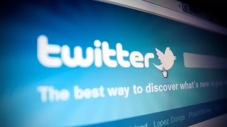Twitter home page.