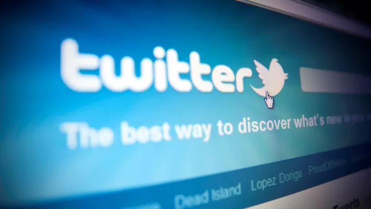 Twitter home page.