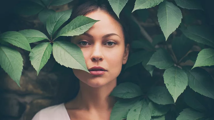 Portrait of beautiful woman without make-up