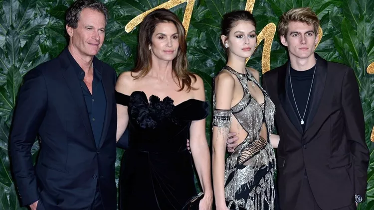 Rande Gerber, Cindy Crawford, Kaia Gerber, Presley Gerber