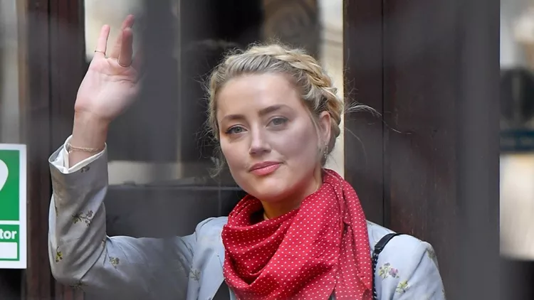 Amber Heard Arriving At The High Court In London
