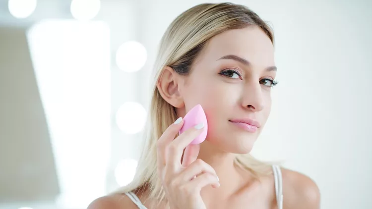 Woman doing make-up