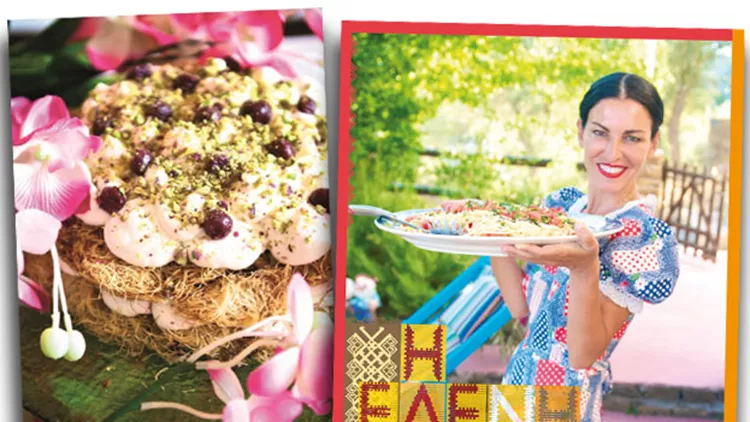 Η Ελένη Ψυχούλη μας φτιάχνει: Τούρτα κανταΐφι με κεράσια