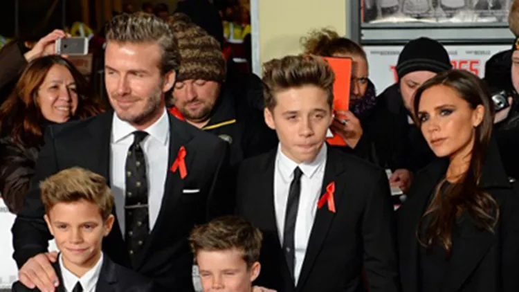 Η οικογένεια Beckham στο κόκκινο χαλί