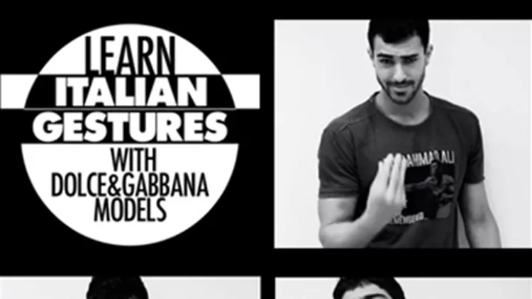 Μαθήματα ιταλικών από τα μοντέλα των Dolce&Gabbana