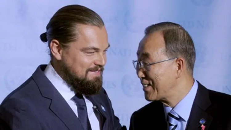H Emma Stone και ο Leonardo DiCaprio στον ΟΗΕ