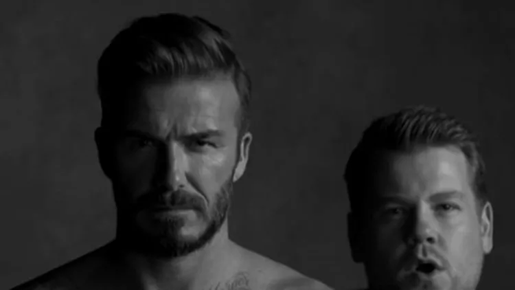 ΒΙΝΤΕΟ: O David Beckham ημίγυμνος μαζί με τον James Corden