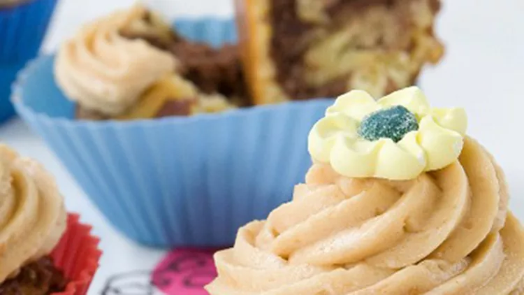 Ασπρόμαυρα cupcakes