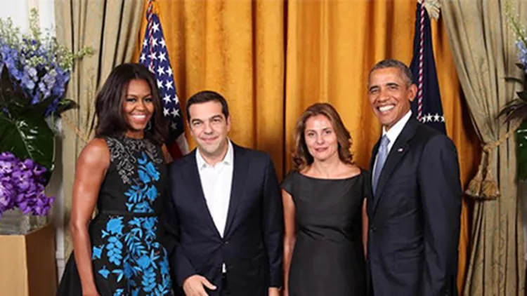 Michelle Obama: Αυτό είναι το φόρεμα που φόρεσε στη συνάντηση με τον Αλέξη Τσίπρα