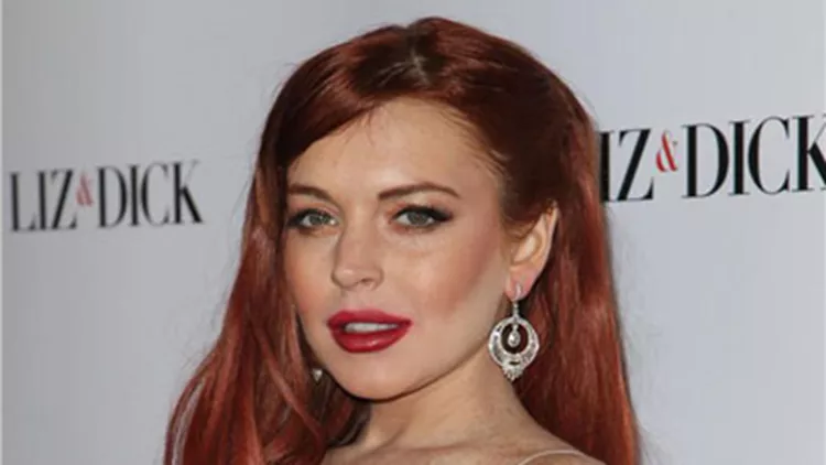 Η Lindsay Lohan στην πρεμιέρα της ταινίας "Liz and Dick" στο Λος Άντελες