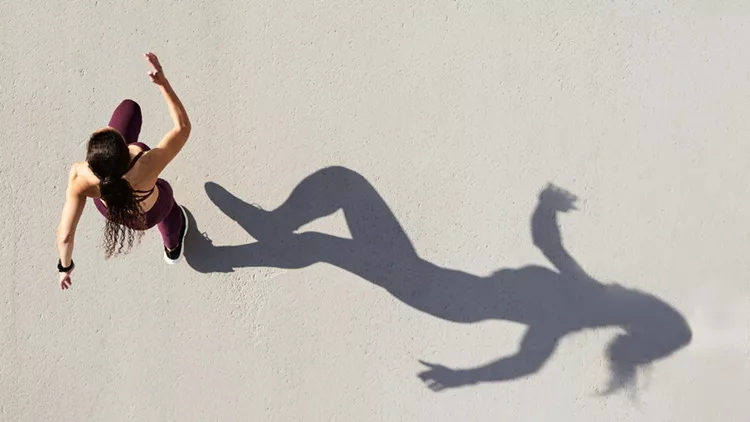 woman running