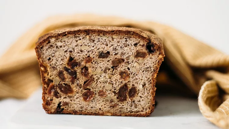homemade Bread with raisins. Gluten free bread