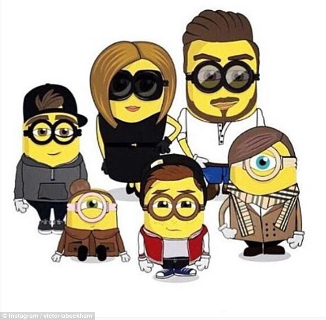 Victoria Beckham: Με όλη την οικογένεια σε μορφή...minions!