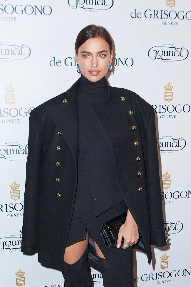 Irina Shayk attending the Grisgono cocktail Party in Rue de la Boetie in Paris, France, on January 28, 2016. Photo by Audrey Poree/ABACAPRESS.COM | 532420_015 Paris TraductionPae France