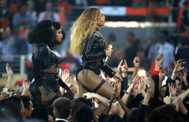 Beyonce performs onstage during the Pepsi Super Bowl 50 Halftime Show at Levi's Stadium on February 7, 2016 in Santa Clara, CA, USA. Photo by Lionel Hahn/ABACAPRESS.COM | 533558_004 Santa Clara Etats-Unis United States