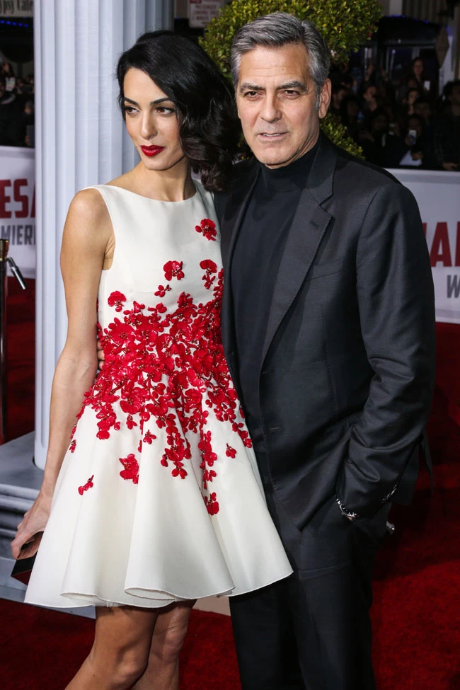 WESTWOOD, LOS ANGELES, CA, USA - FEBRUARY 01: Actor George Clooney and wife/lawyer Amal Clooney arrive at the Los Angeles Premiere Of Universal Pictures' 'Hail, Caesar!' held at the Regency Village Theatre on February 1, 2016 in Westwood, Los Angeles, California, United States. (Photo by Xavier Collin/Image Press/Splash News) Pictured: Amal Clooney, George Clooney Ref: SPL1218955 010216 Picture by: Xavier Collin/Image Press/Splash Splash News and Pictures Los Angeles:310-821-2666 New York: 212-619-2666 London: 870-934-2666 photodesk@splashnews.com 
