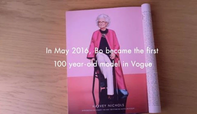 Για πρώτη φορά μοντέλο... 100 ετών ποζάρει για τα γενέθλια της Vogue