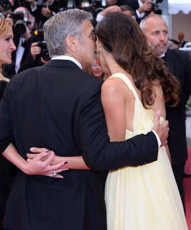 George Clooney and Amal Clooney attend to red carpet for film 'Money Monster' in Cannes, France Pictured: Amal Clooney, George Clooney Ref: SPL1280847 120516 Picture by: Splash News Splash News and Pictures Los Angeles: 310-821-2666 New York: 212-619-2666 London: 870-934-2666 photodesk@splashnews.com 
