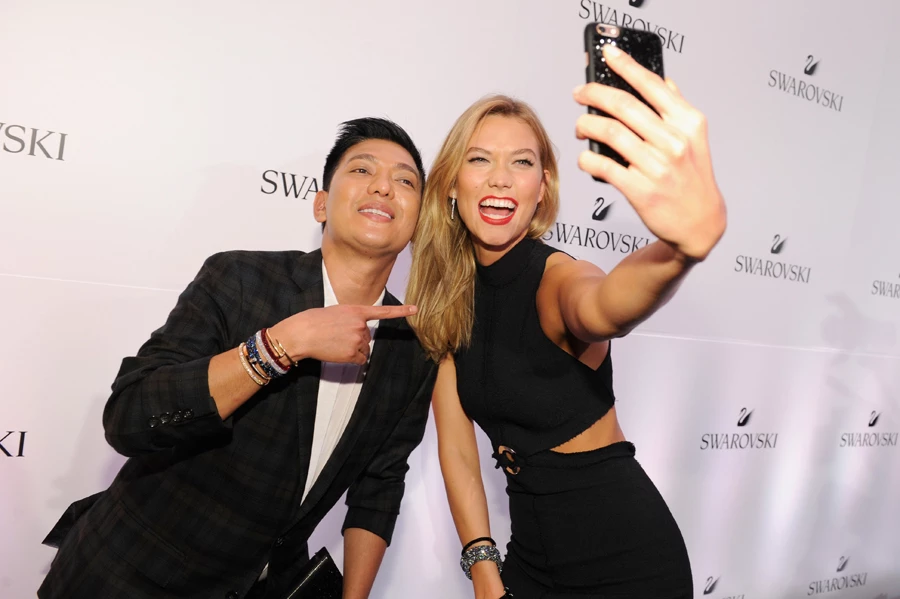 "NEW YORK, NY - MAY 24:  Fashion blogger Bryanboy and Swarovski brand ambassador Karlie Kloss attend Swarovski #bebrilliant at The Weather Room at the Top of the Rock on May 24, 2016 in New York City.  (Photo by Craig Barritt/Getty Images for Swarovski)"