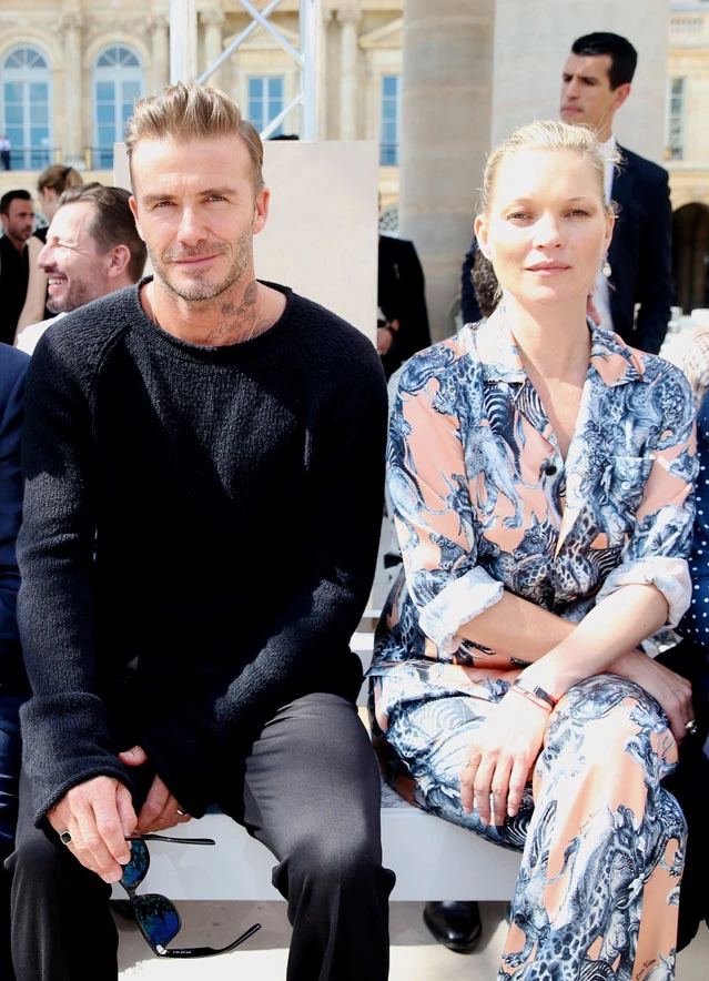 David Beckham, Kate Moss: Μαζί στο menswear fashion show Louis Vuitton (Φωτογραφίες)