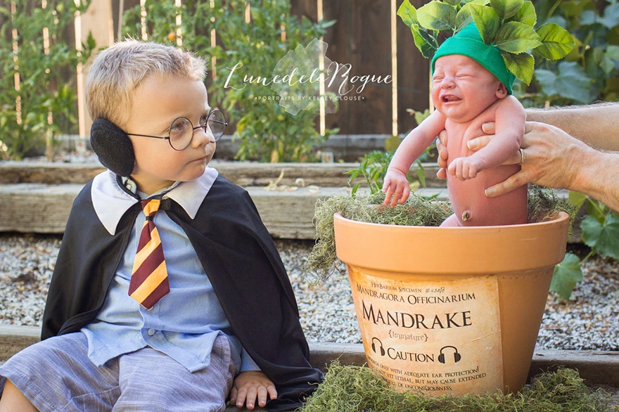 Ζευγάρι φωτογράφησε το νεογέννητο μωρό τους σε σκηνικό Harry Potter