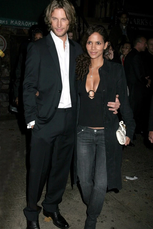 Halle Berry and Gabriel Aubry depart Hennessy Cognac's Exclusive Ttasting at Cafe Fuego