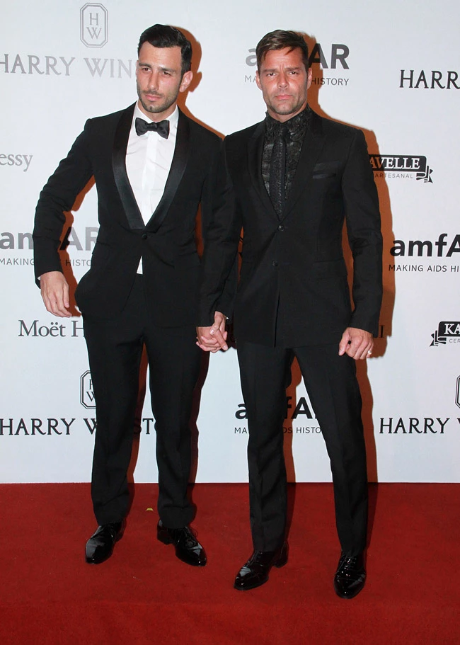 NO JUST JARED USAGE amfAR Inspiration Gala Sao Paulo. Pictured: Ricky Martin, Jwan Yosef Ref: SPL1265523 150416 Picture by: Splash News Splash News and Pictures Los Angeles:310-821-2666 New York: 212-619-2666 London: 870-934-2666 photodesk@splashnews.com 