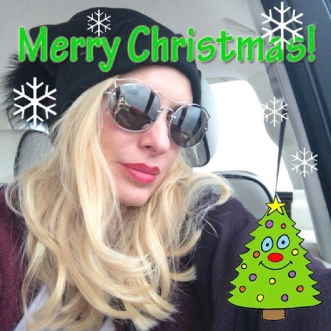Ελένη Μενεγάκη: Η χριστουγεννιάτικη selfie που «έριξε» το Instagram