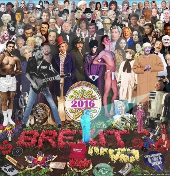 Οι διάσημοι που «έφυγαν» το 2016 σε μια εκπληκτική φωτογραφία!