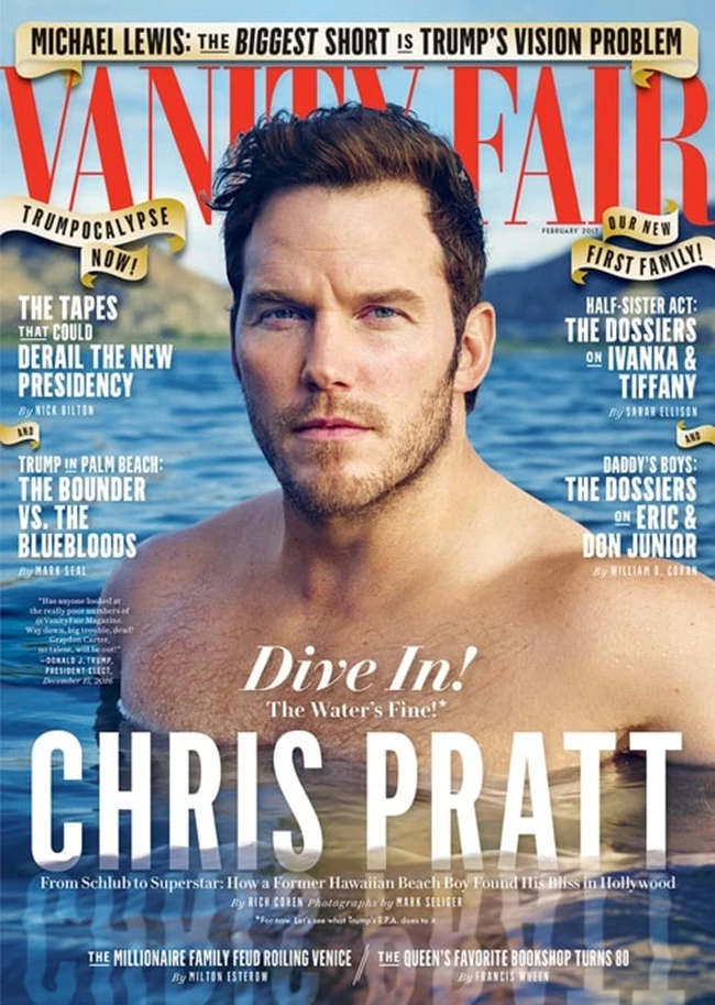 Chris Pratt: Γυμνός στο εξώφυλλο του Vanity Fair