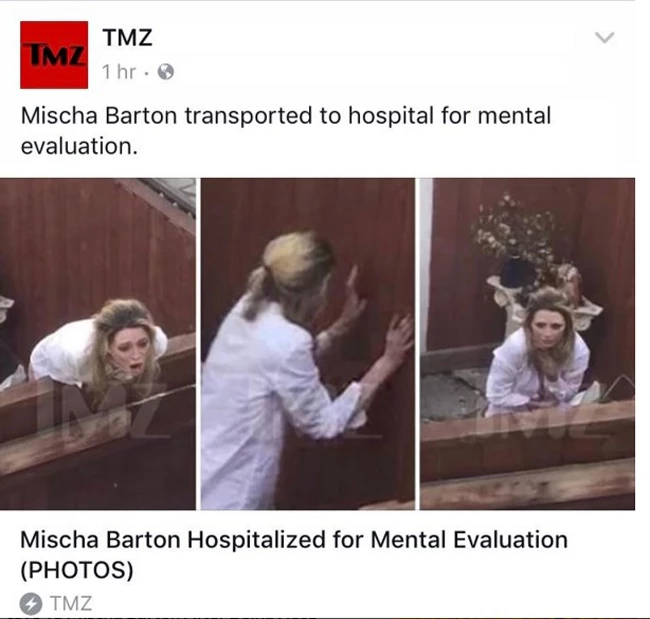 Mischa Barton: Νοσηλεύεται σε ψυχιατρική κλινική