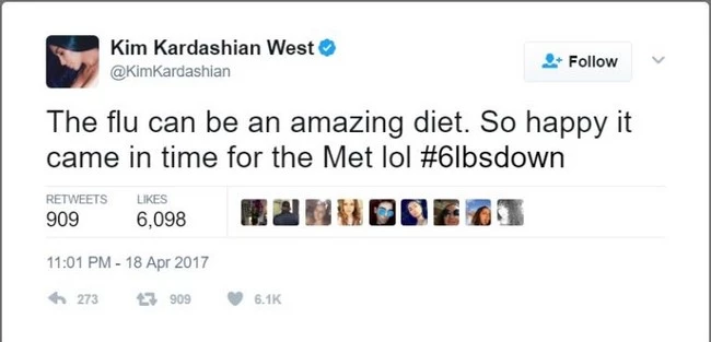 Kim Kardashian: Έγραψε στο Twitter για την "τέλεια δίαιτα" και προκάλεσε αντιδράσεις