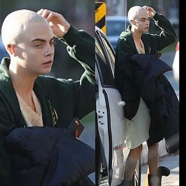 Cara Delevingne: Χωρίς ίχνος τρίχας στο κεφάλι της! (φωτογραφία)