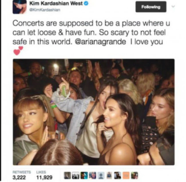 Kim Kardashian: H ανάρτηση της για την επίθεση στο Manchester εξόργισε το ίντερνετ