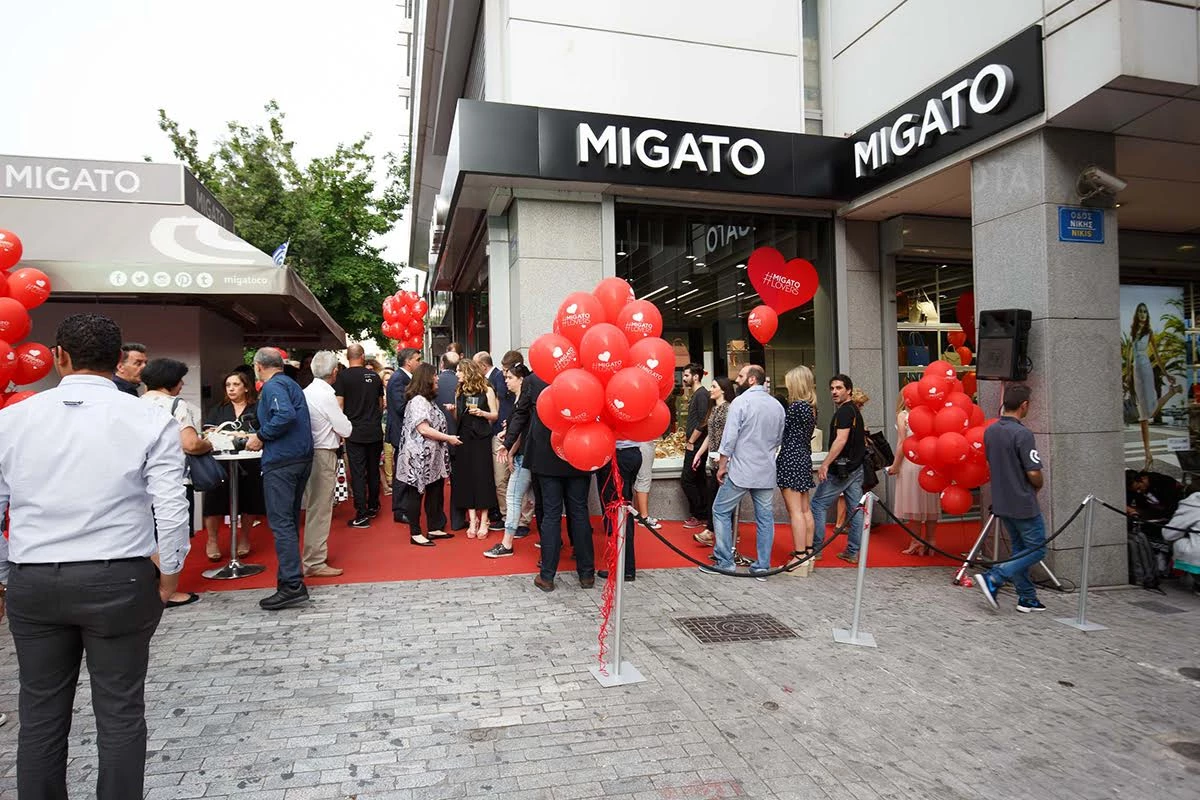 MIGATO: Τα λαμπερά εγκαίνια του ανακαινισμένου flagship store της στην Ερμού!