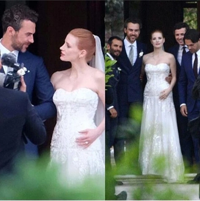 Jessica Chastain and Gian Luca Passi de Preposulo