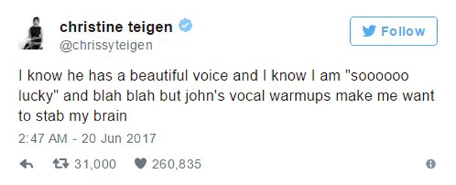 Chrissy Teigen: Τι δεν αντέχει καθόλου στον John Legend;