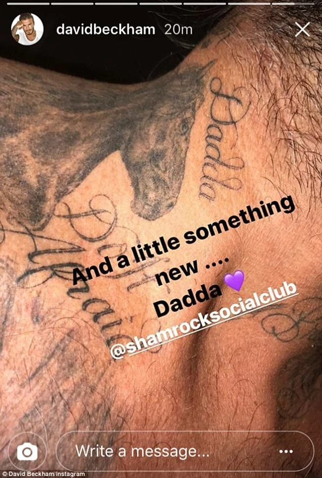 David Beckham: Έκανε κι άλλο τατουάζ αφιερωμένο στα παιδιά του!