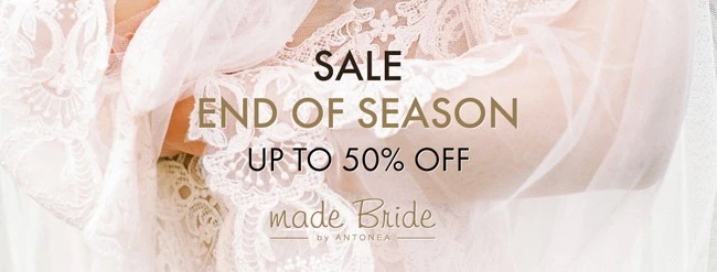 Made Bride by Antonea | Απόκτησε νυφικό τώρα με έως 50% έκπτωση!